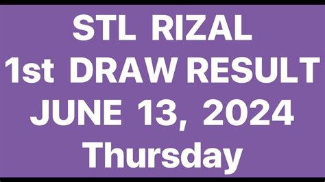 stl rizal result today 11am|STL RIZAL RESULT TODAY 1ST DRAW MARCH 26, 2024 .